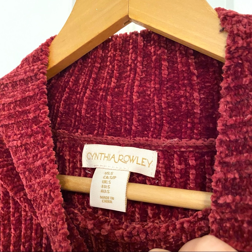 Cynthia Rowley Mock Neck Chenille Sweater - Picture 2 of 7